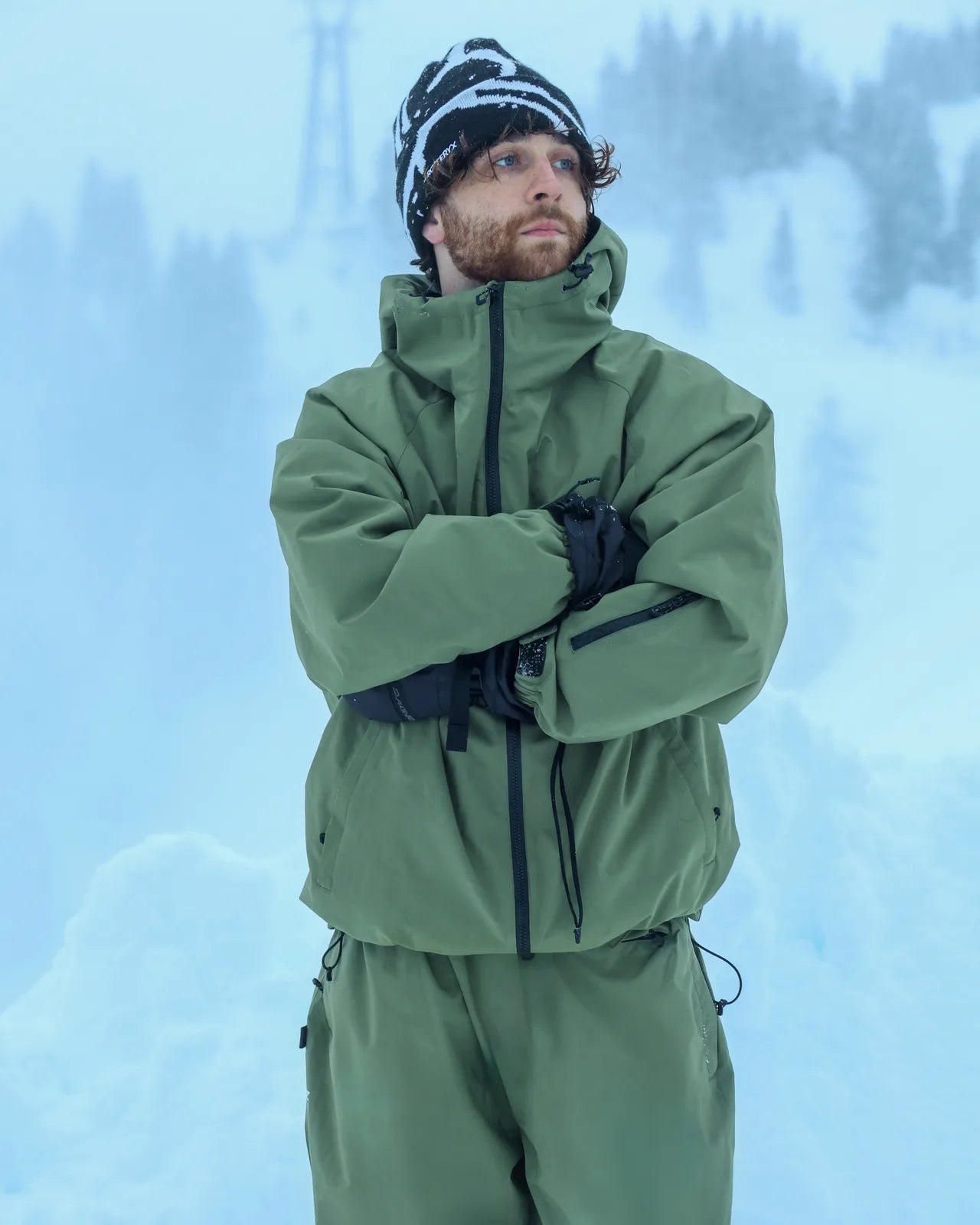Olive 7SEVEN Core Snow Jacket — 386A0722