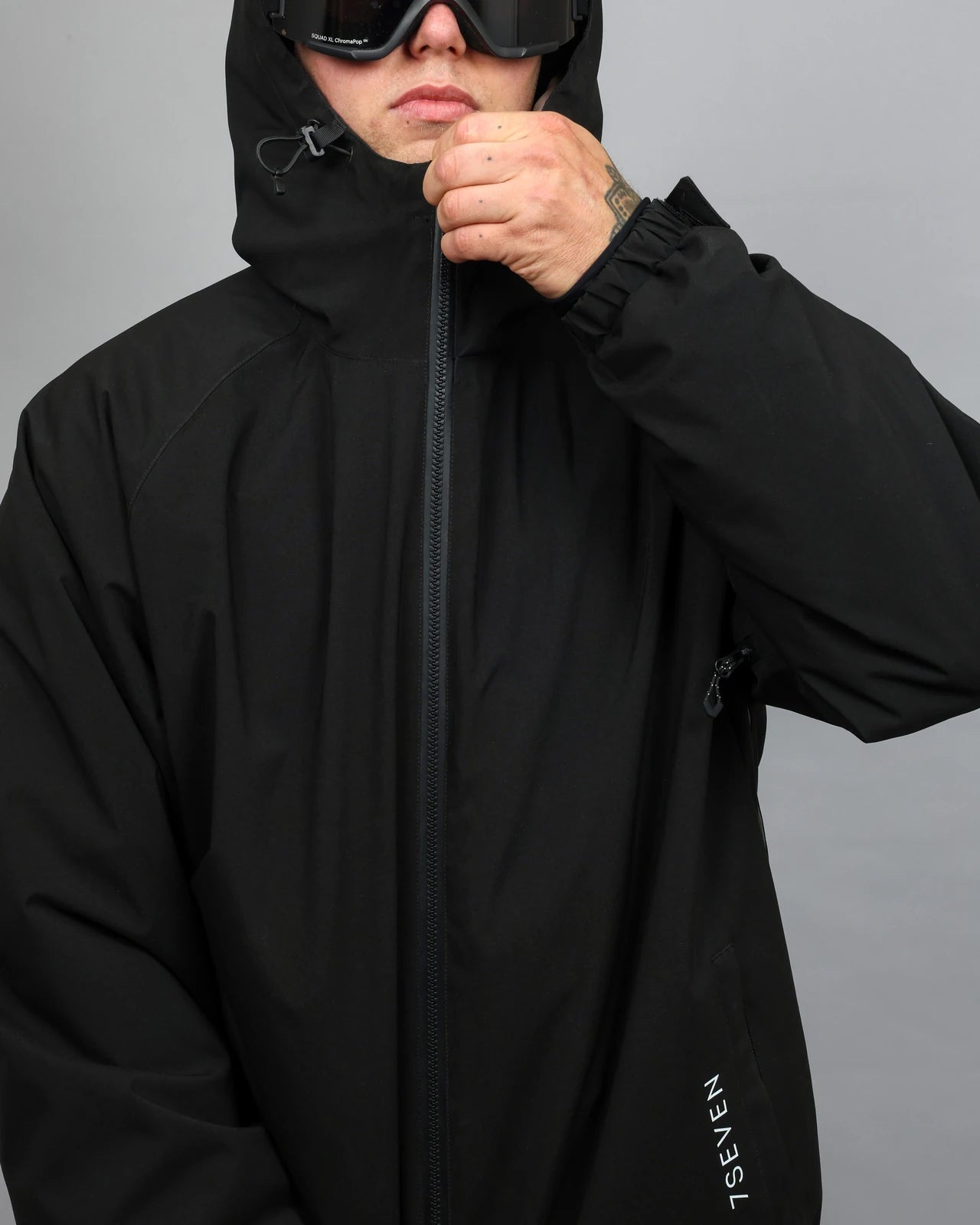 Black 7SEVEN Core Snow Jacket — 9S9A2336