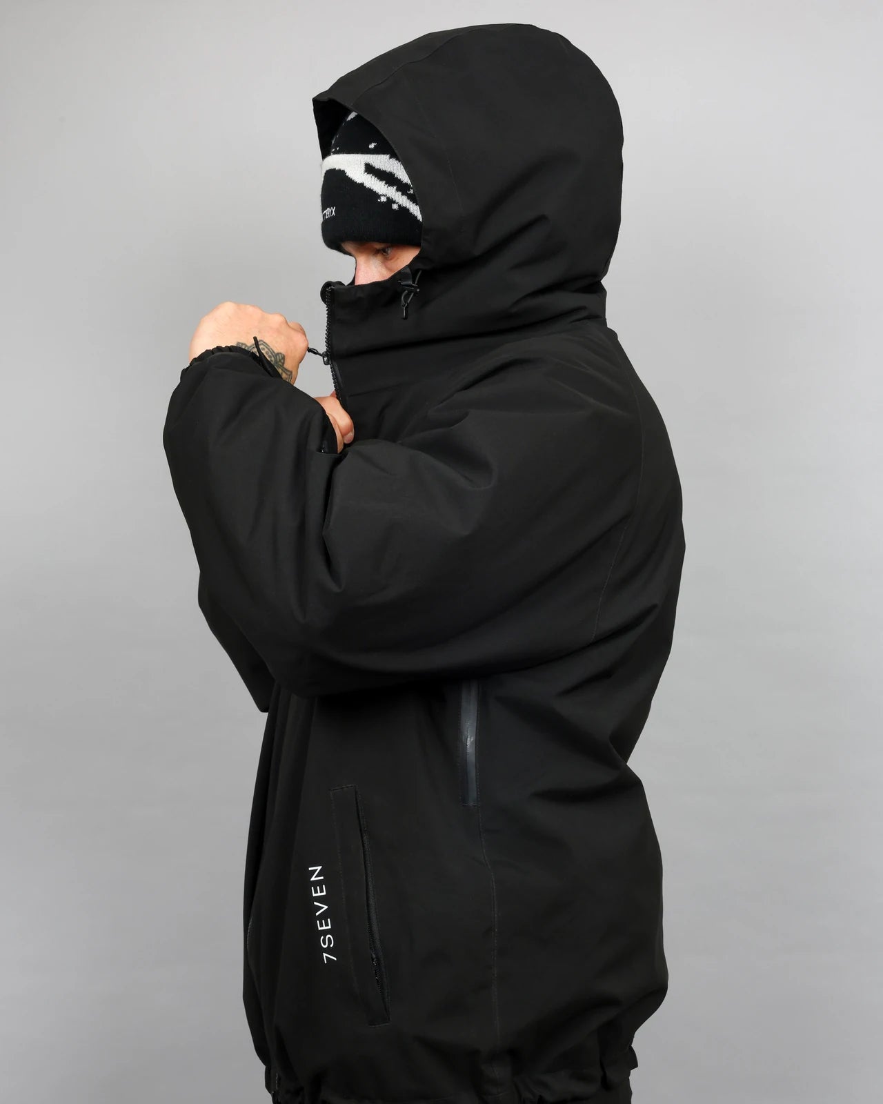 Black 7SEVEN Core Snow Jacket — 9S9A2347
