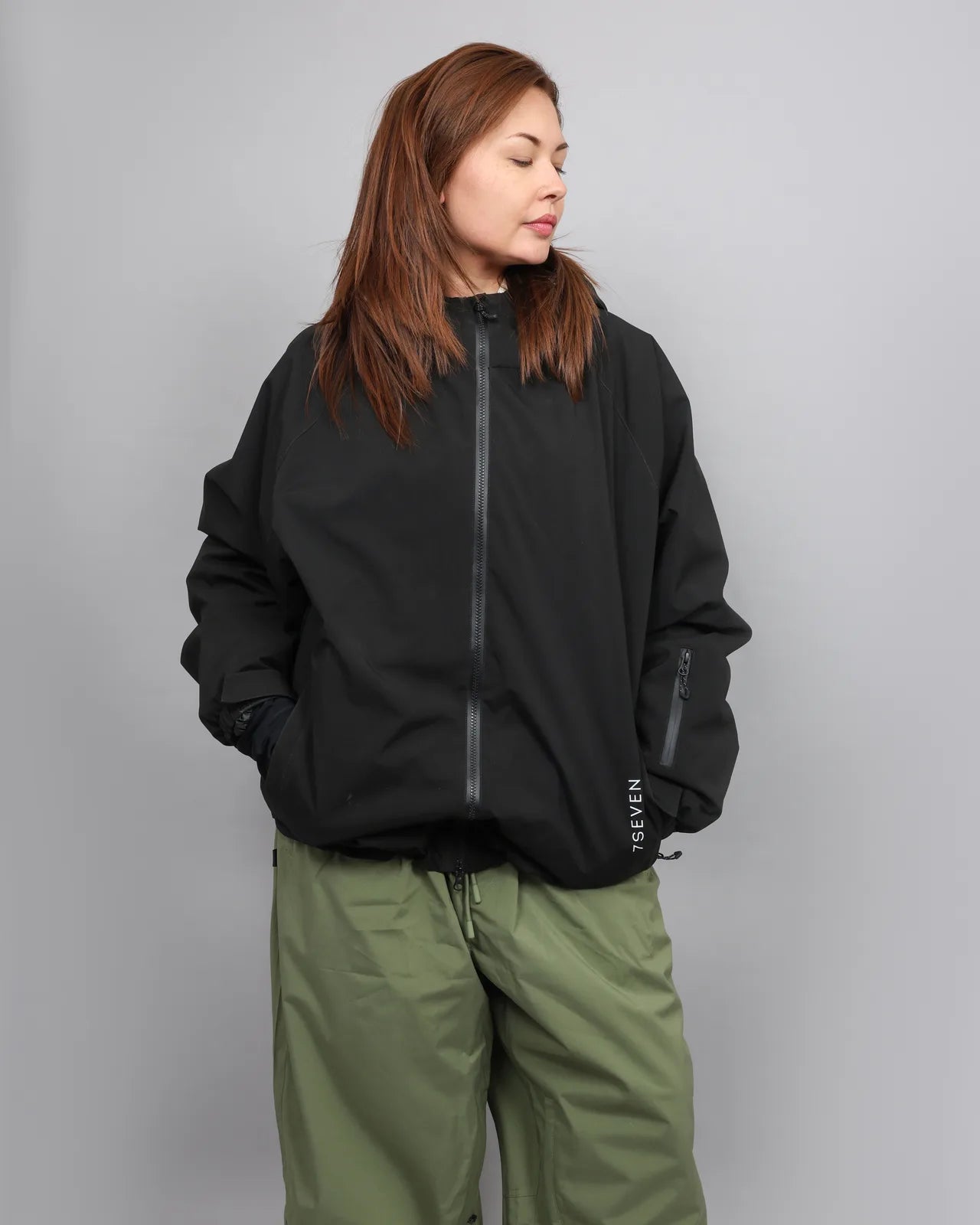 Black 7SEVEN Core Snow Jacket — 9S9A2440