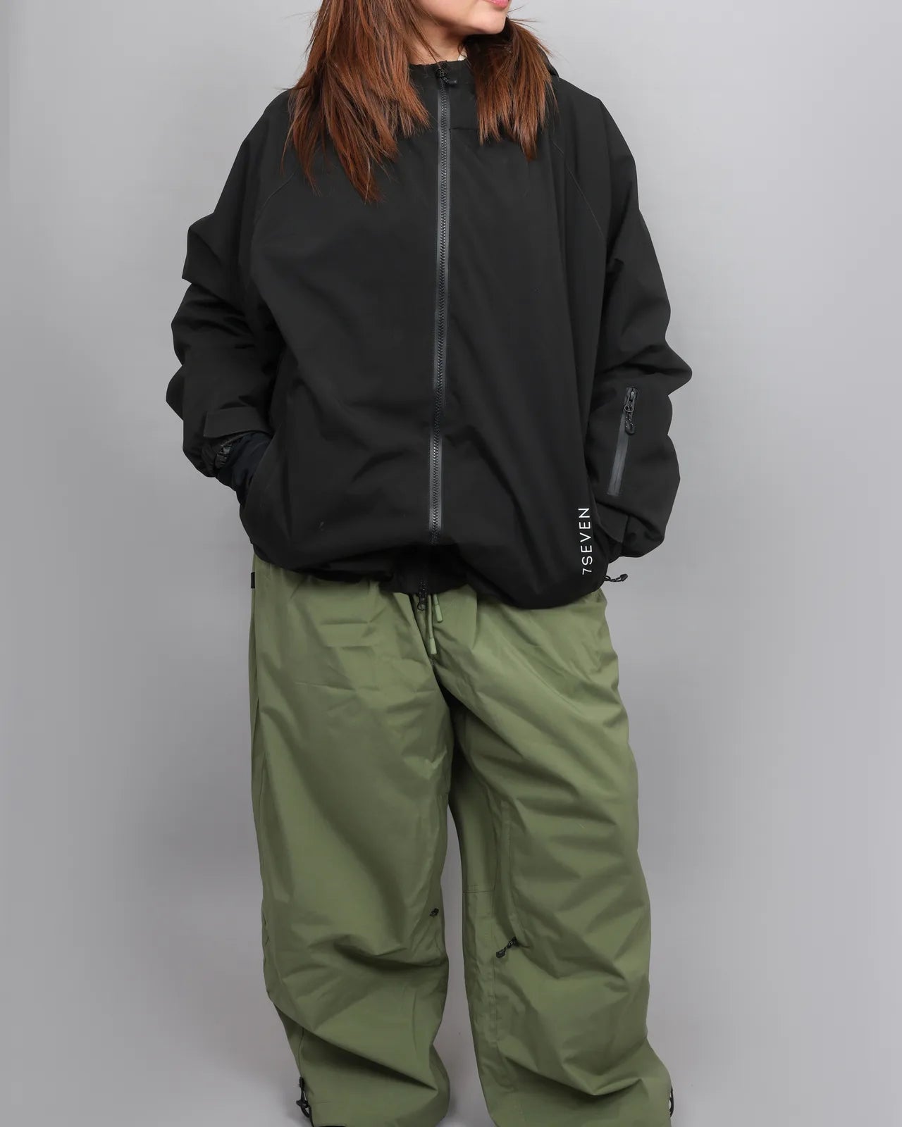 Black 7SEVEN Core Snow Jacket — 9S9A24401