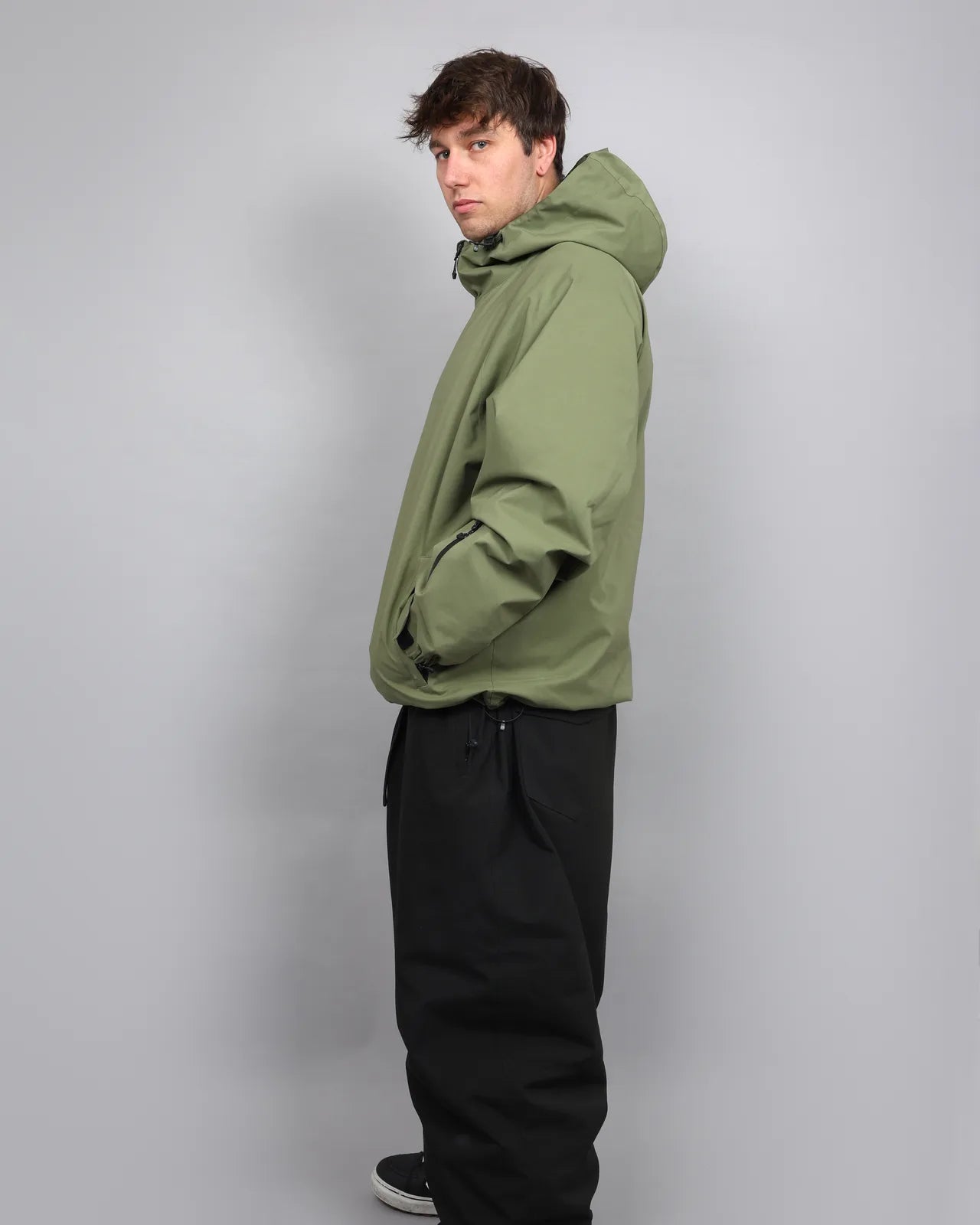 Olive jacket and black pants — 9S9A2445