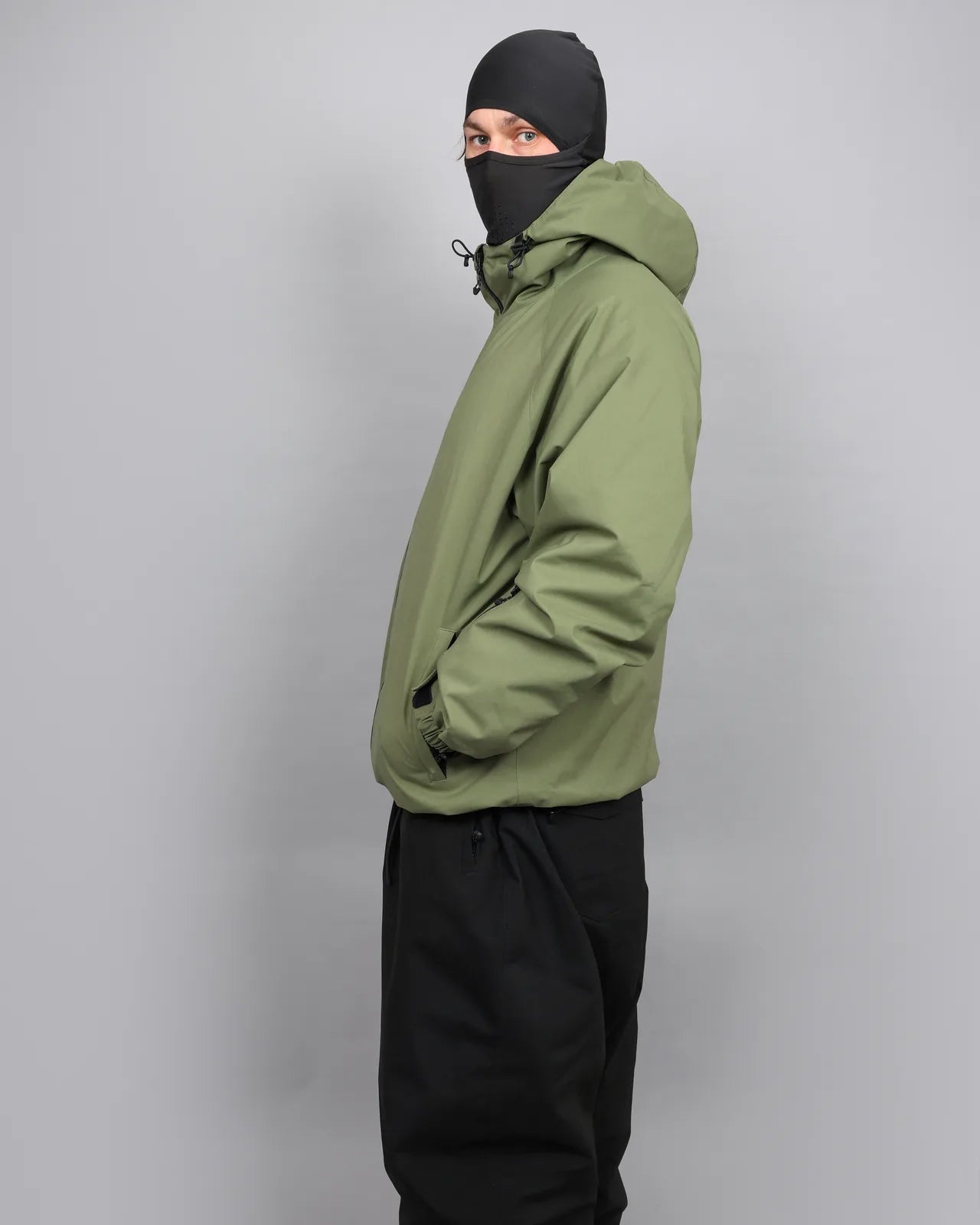 Olive jacket and black pants — 9S9A2457