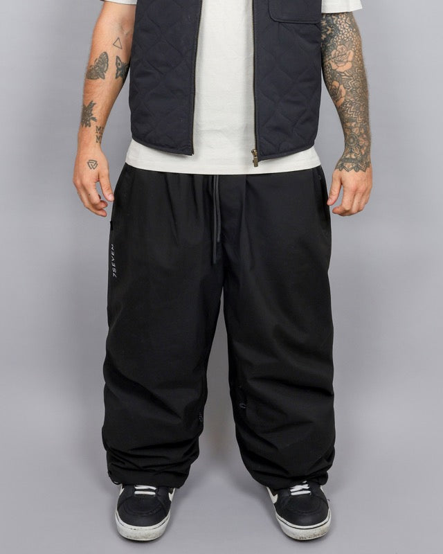 Black 7SEVEN Baggy Snow Pants, front fit